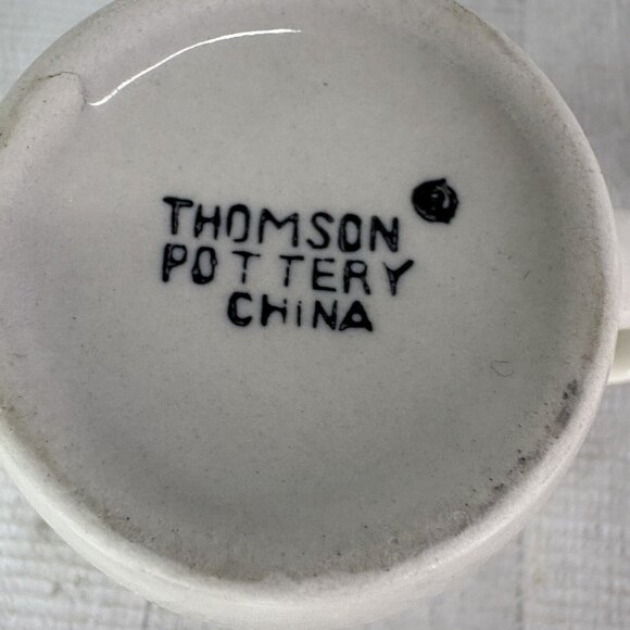 Thomson Pottery BIRDHOUSE 39146 Birds Vines Hearts 12oz 4" Tall Mug Cup Set 3 - Picture 9 of 16